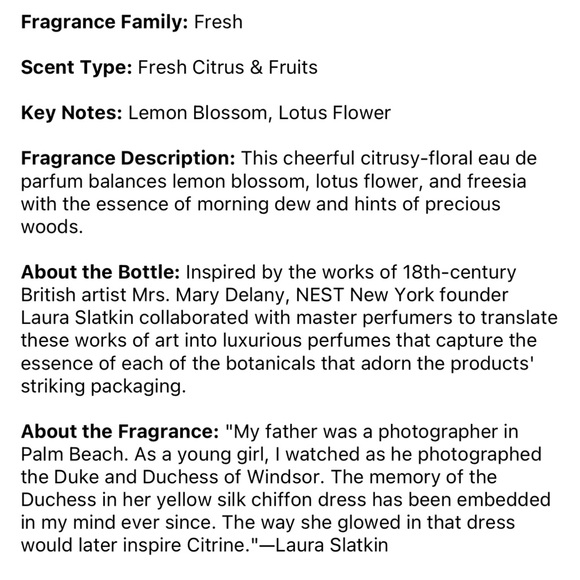 NEST NEW YORK Citrine Eau de Parfum Travel Spray NWT - Picture 6 of 8